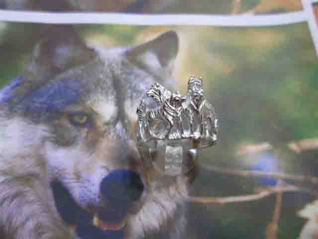I Cinque Lupi - Anello (Argento) - The Five Wolves - Ring (Silver)
