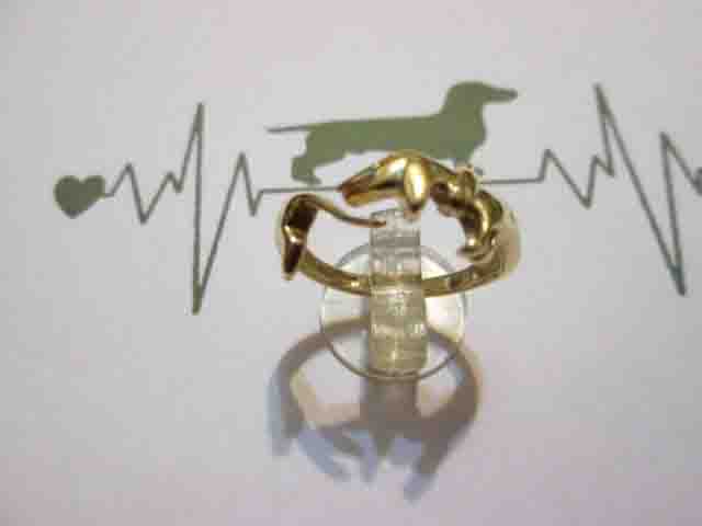 Bassotto - Anello (Oro) - Dachshund - Ring (Gold)