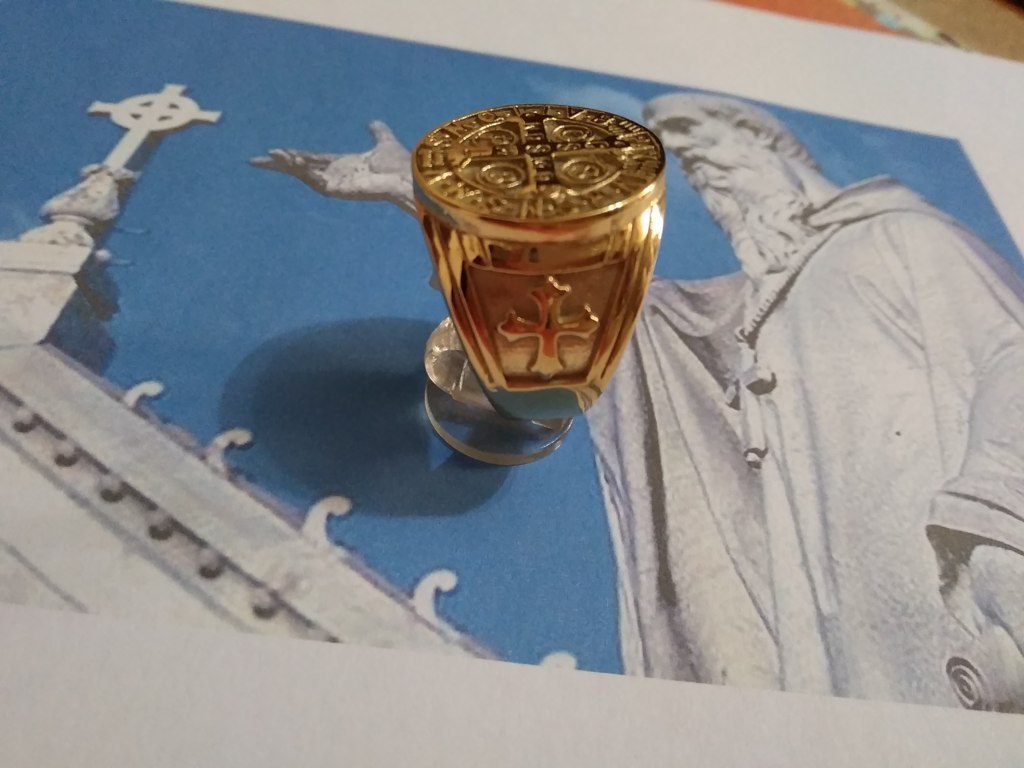 Gold Rings: Cross of Saint Benedict - Ring (Gold)