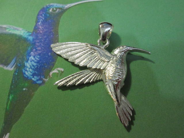 Colibrì - Ciondolo (Argento) - Hummingbird - Pendant (Silver)