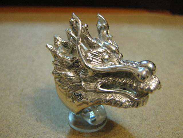 Drago Cinese - Anello (Argento) - Chinese Dragon - Ring (Silver)