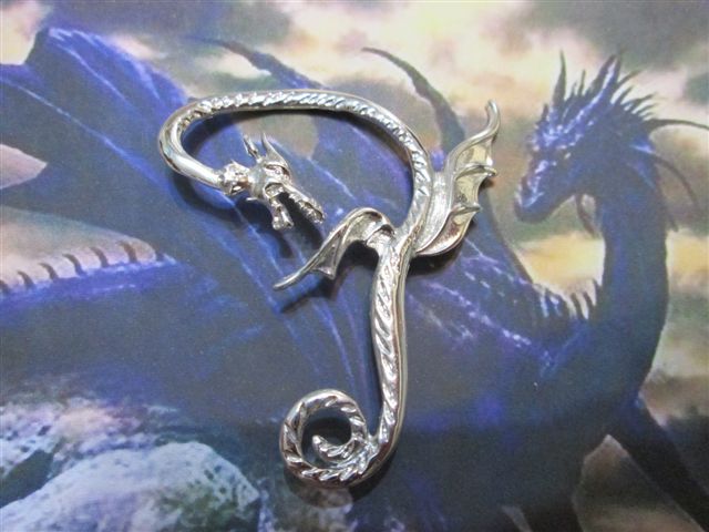 Drago - Orecchino (Argento) - Dragon - Earring (Silver)