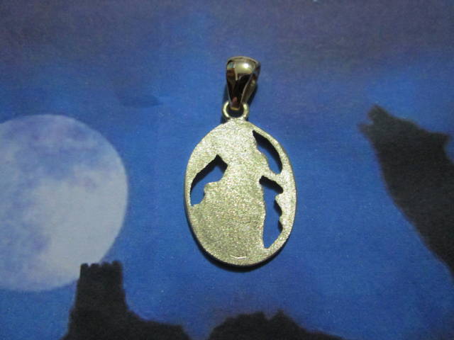 Gold Pendants The Wolf And The Moon Pendant Gold
