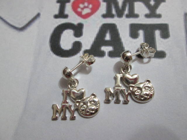 My Cat - Orecchini (Argento) - My Cat - Earrings (Silver)