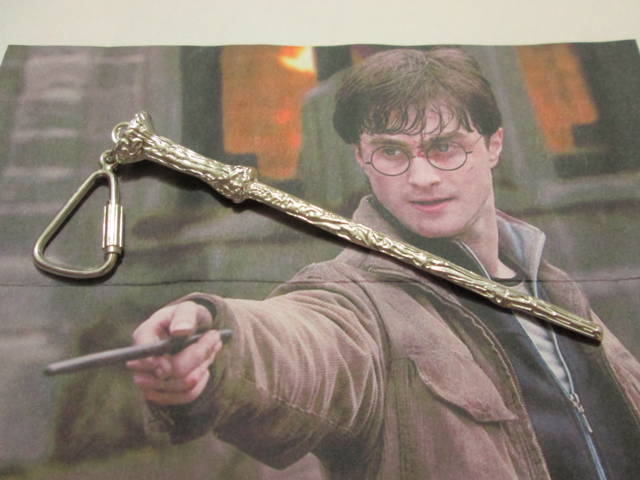Portachiavi in Argento: Bacchetta di Harry Potter - Portachiavi
