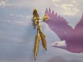 Aquila e Piume - Orecchino (Oro) - Eagle and Feathers - Earring (Gold)