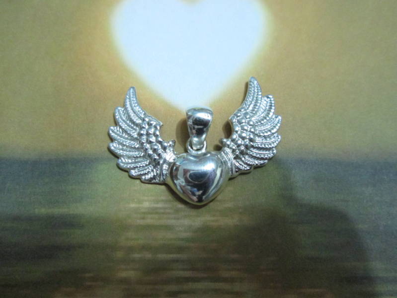 Cuore con le Ali - Ciondolo (Argento) - Winged Heart - Pendant (Silver)