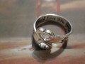Due Cuori e Orme - Anello (Argento) - Two Hearts and Footprints - Ring (Silver)