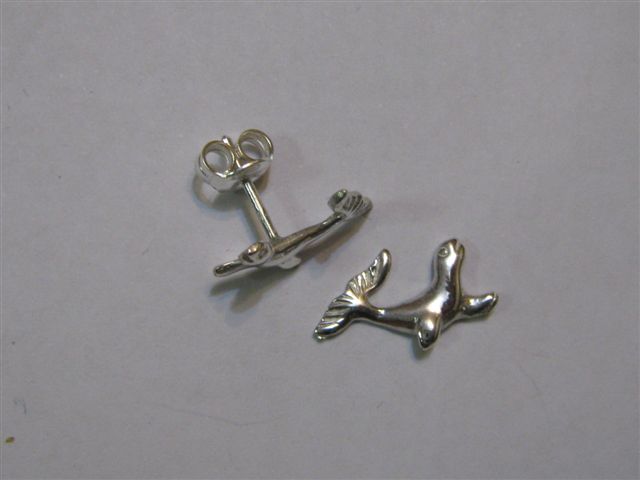 Foca - Orecchini (Argento) - Seal - Earrings (Silver)