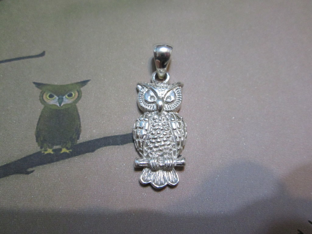 Gufo - Ciondolo (Argento) - Owl - Pendant (Silver)