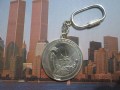 Moneta delle Torri Gemelle - Portachiavi (Argento) - Coin of the Twin Towers - Keyring (Silver)