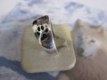 Lupo e Orme (Argento) - Wolf and Footprints (Silver)