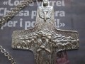 Croce di Papa Francesco 10cm (Argento) - Pope Francis Cross 10cm (Silver)