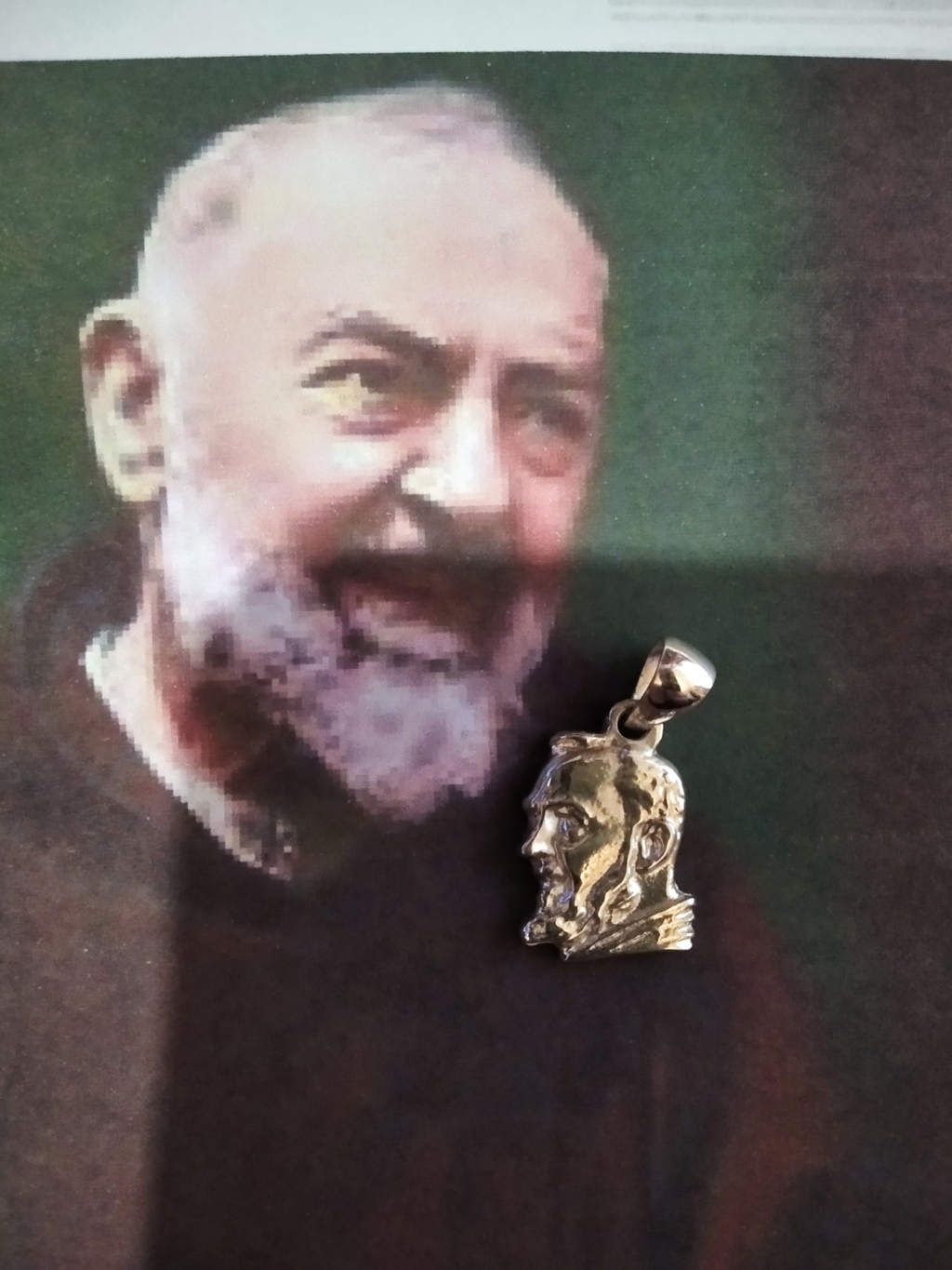 Padre Pio - Ciondolo (Argento) - Padre Pio - Pendant (Silver)