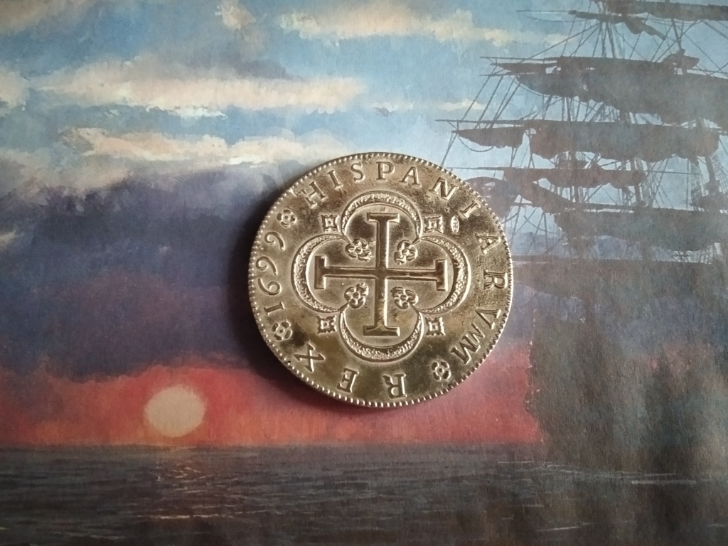 Moneta Spagnola da 8 Scudi (Argento Massiccio) - Spanish 8 Escudos coin (Solid Silver)