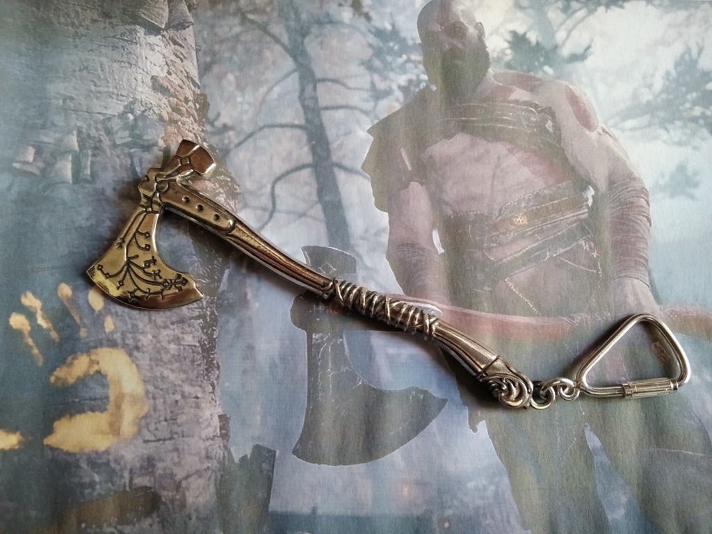 Ascia di Kratos - Ciondolo (Argento Massiccio) - Kratos Axe - Pendant (Solid Silver)