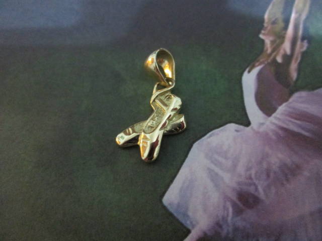 Scarpette da Ballo - Ciondolo (Oro) - Pointe Shoes - Pendant (Gold)