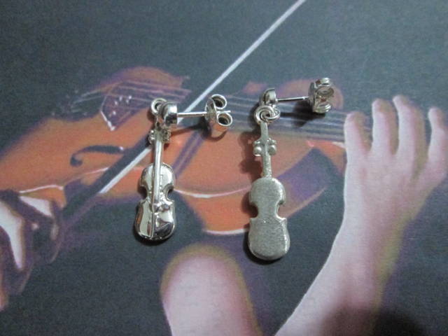 Violino - Orecchini (Argento) - Violin - Earrings (Silver)